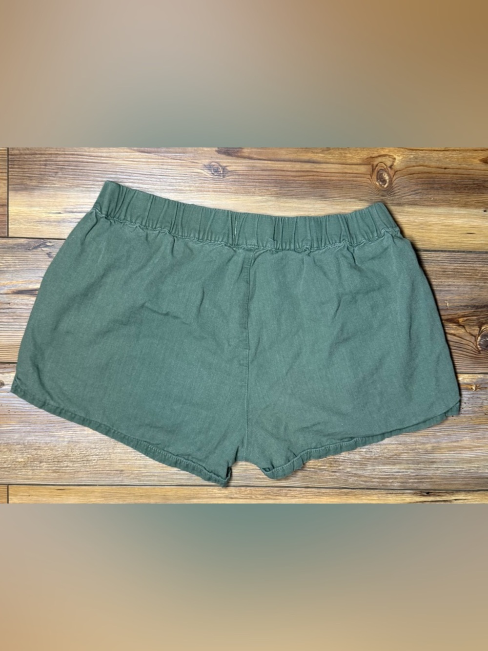 Madewell Olive Green Pull On Shorts Womens Small Elastic Waist Casual - Picture 2 of 6